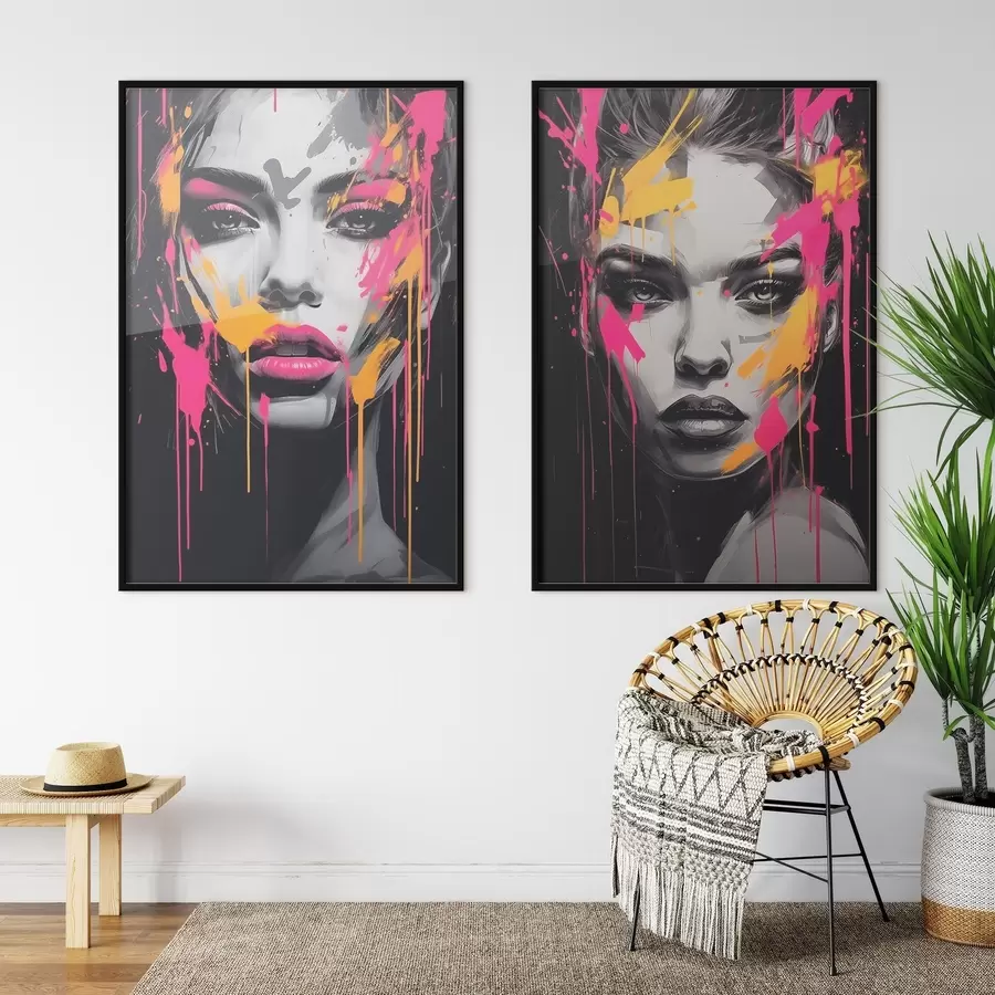 Fototapetai Portretai dažais d00584