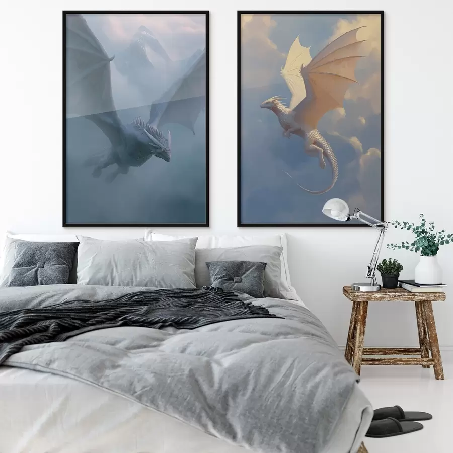 Fototapetai Drakonai danguje d00600