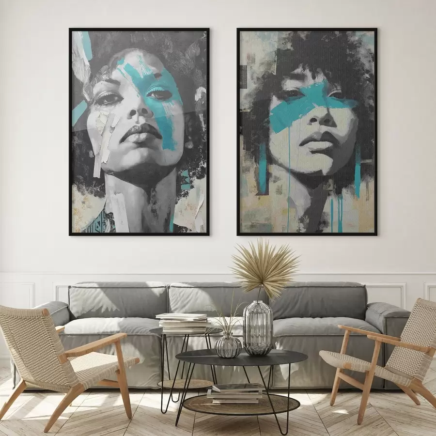 Fototapetai Abstraktus moters veidas d00602