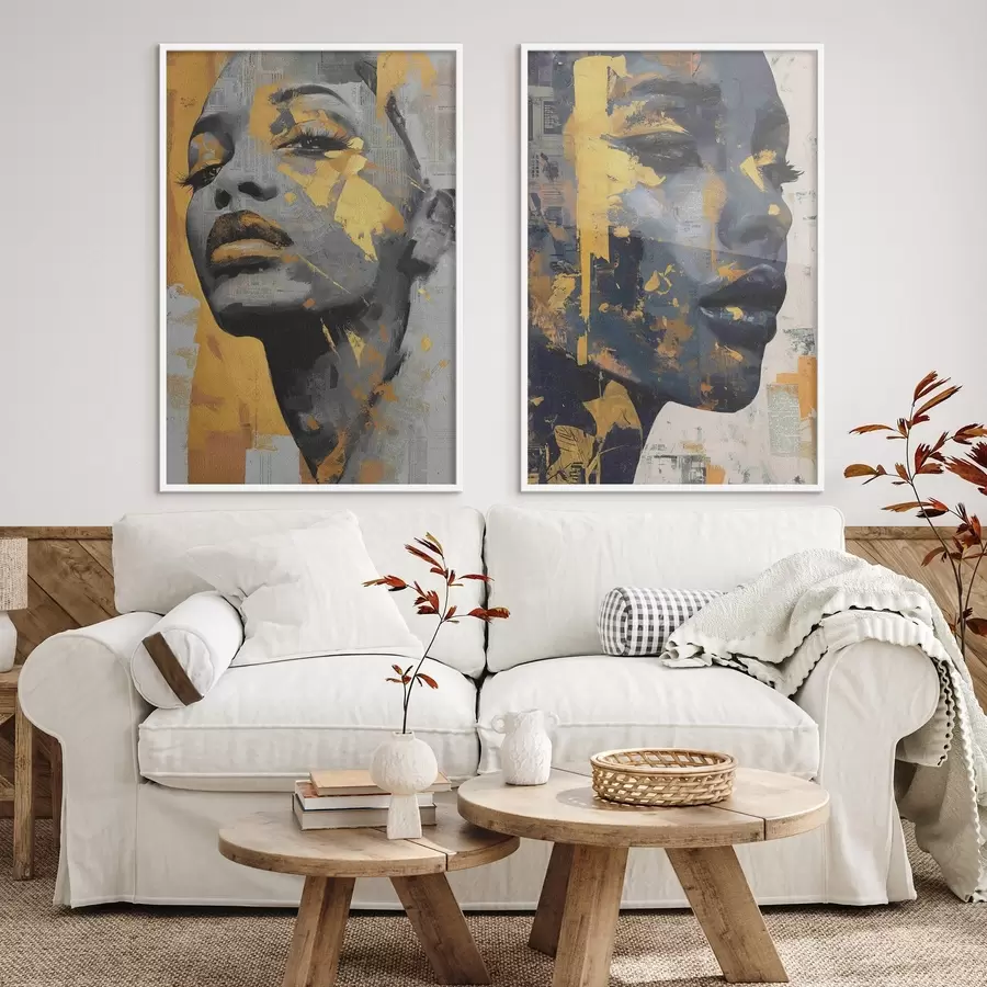 Fototapetai Abstraktus moters veidas d00603