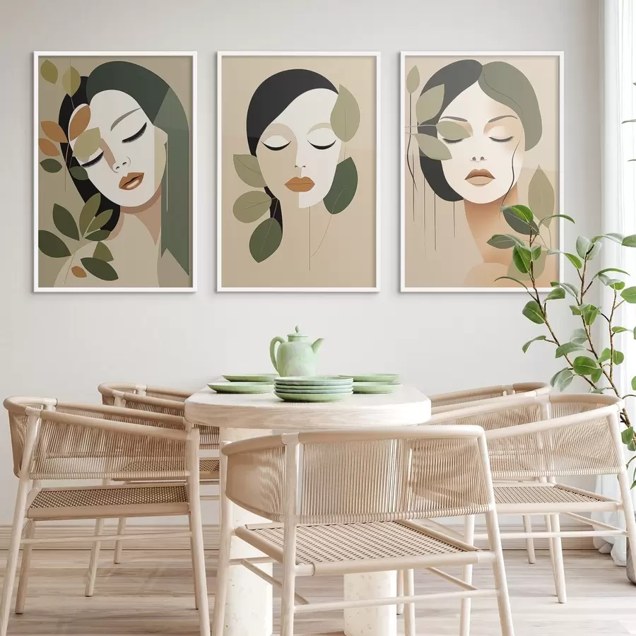 Fototapetai Mergaičių veidai d00605