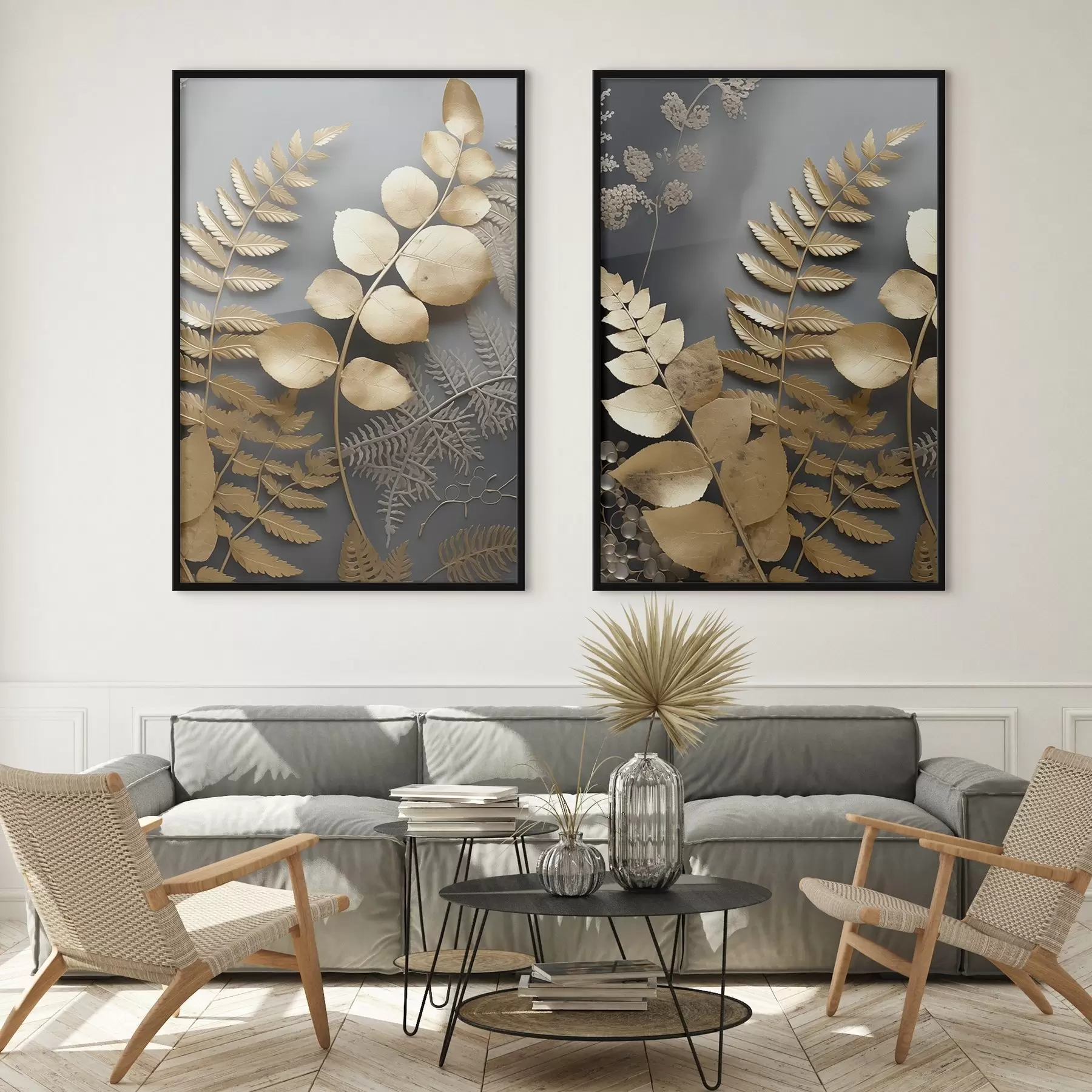 Fototapetai Paparčių ir eukaliptų šakos d00615