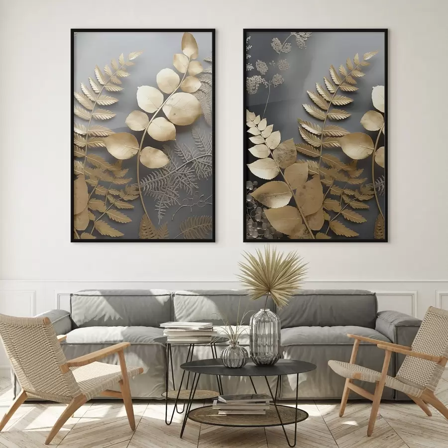 Fototapetai Paparčių ir eukaliptų šakos d00615