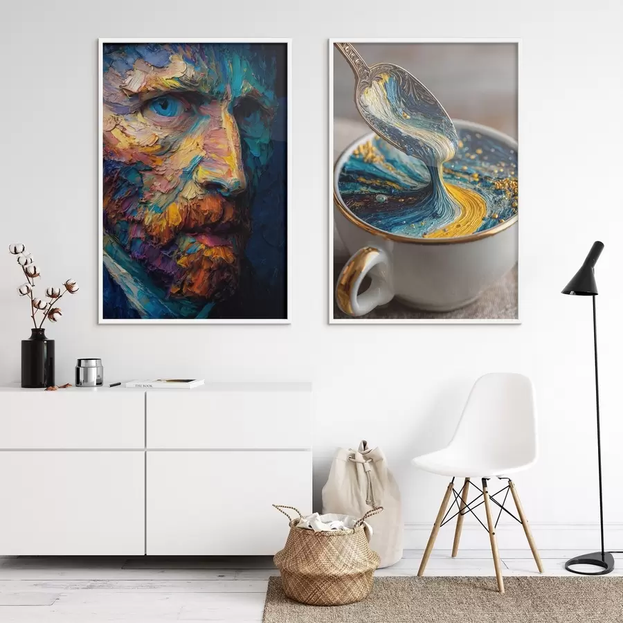 Fototapetai Picasso ir abstrakcija puodelyje aliejinės tapybos stiliumi d00639