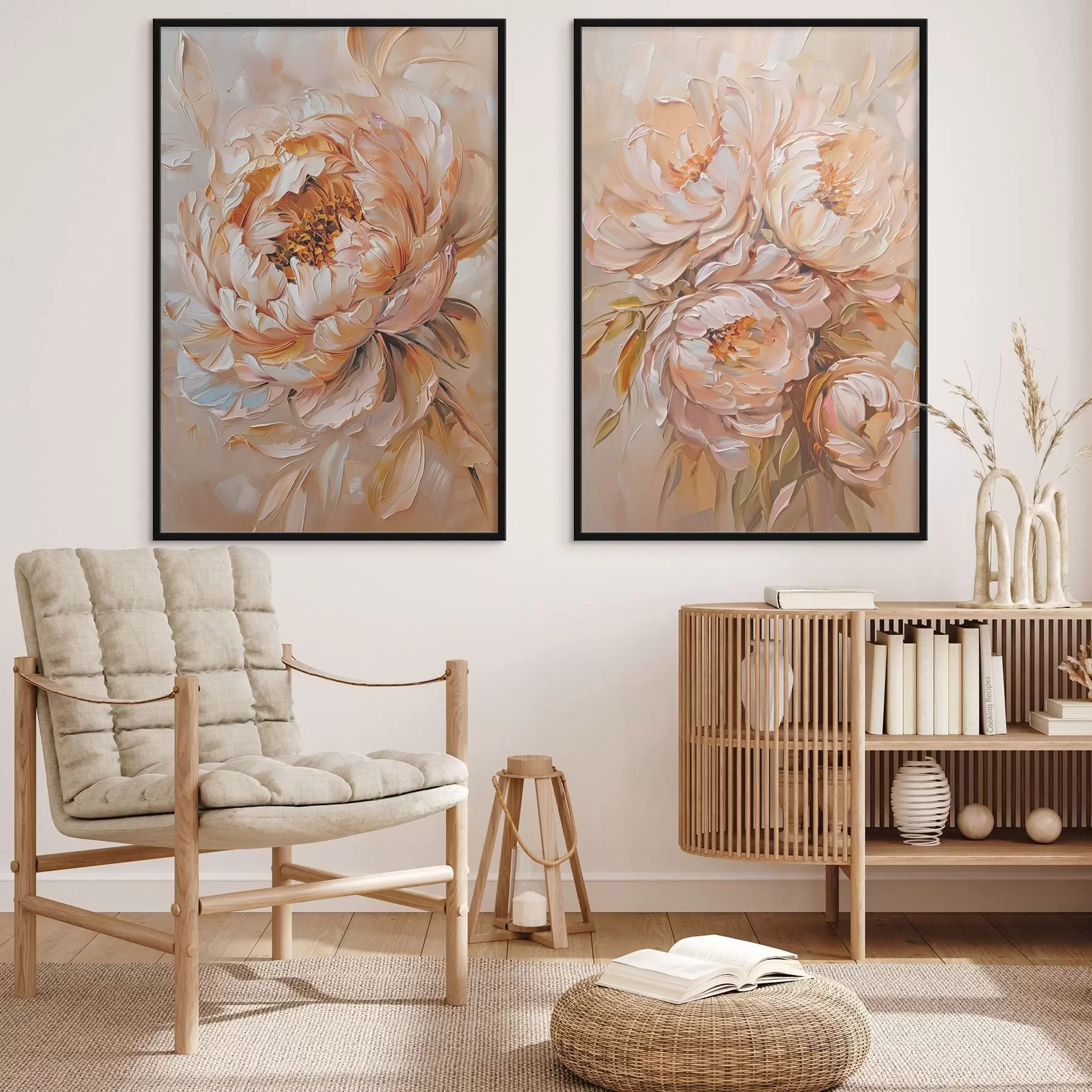 Fototapetai Subtilūs abstraktūs bijūnai d00673