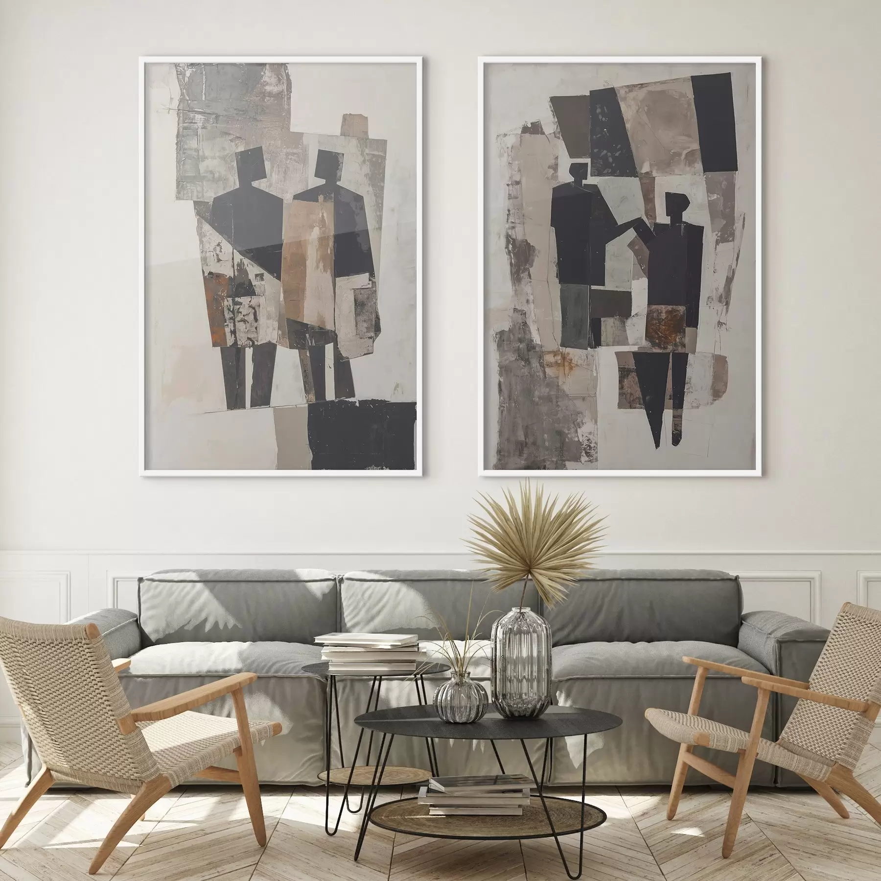 Fototapetai Abstrakcija su siluetais d00716