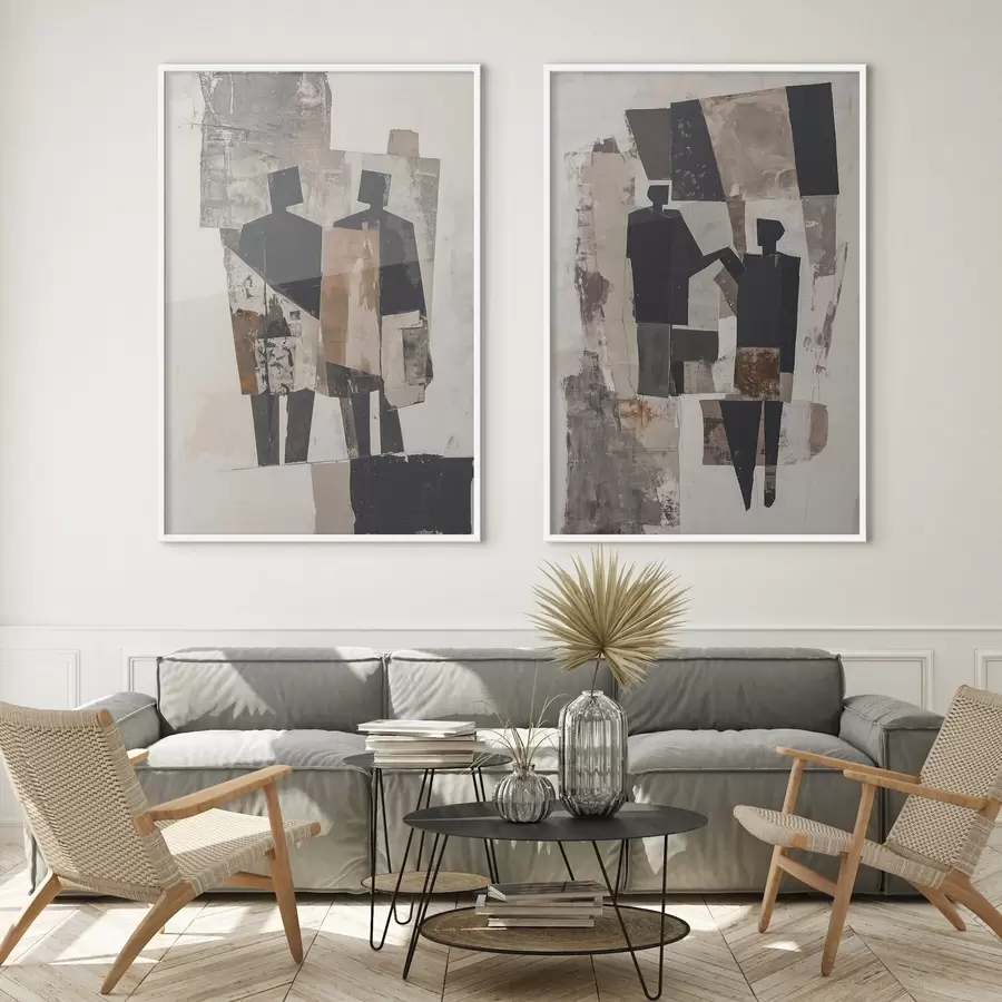 Fototapetai Abstrakcija su siluetais d00716