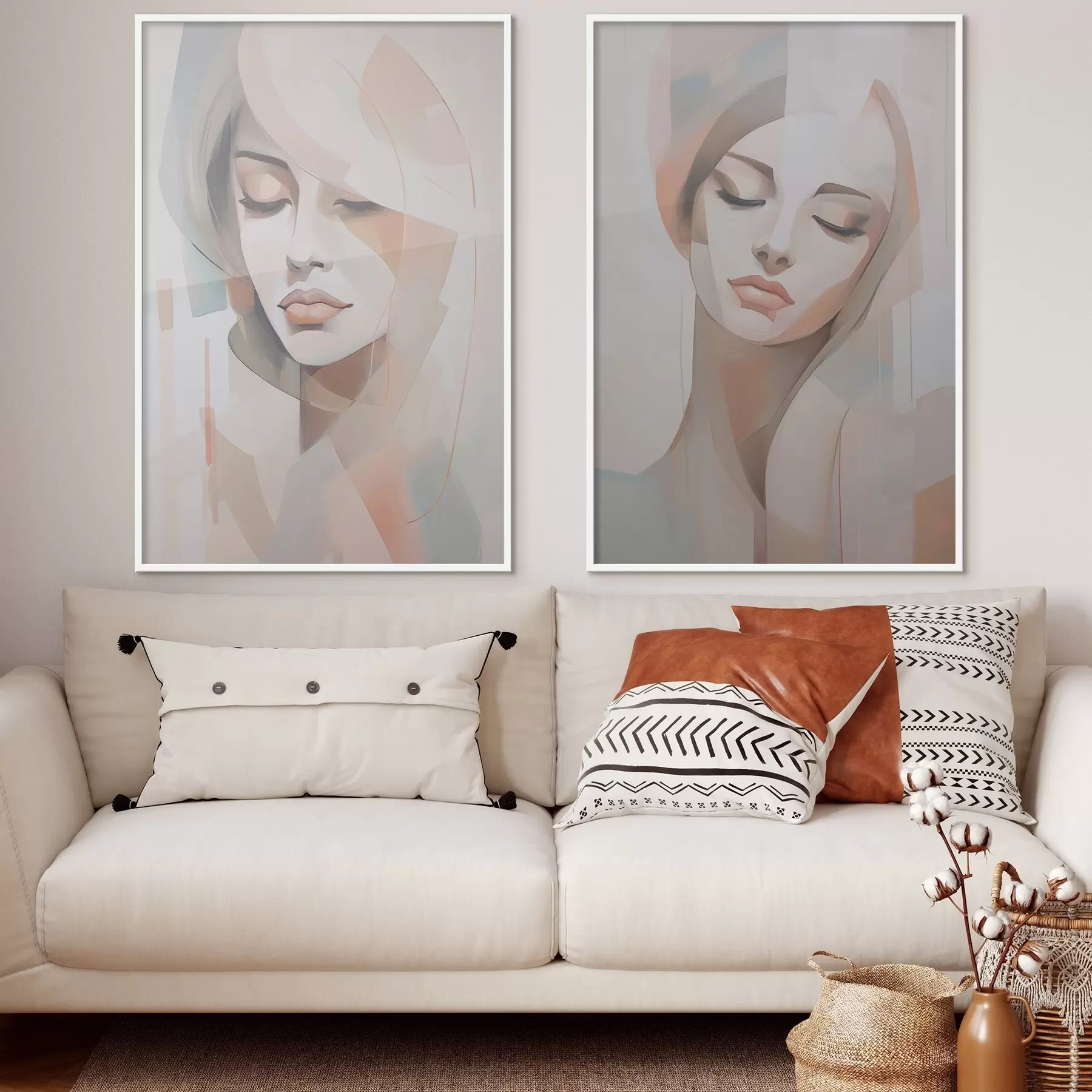 Fototapetai Abstraktus merginos portretas d00768