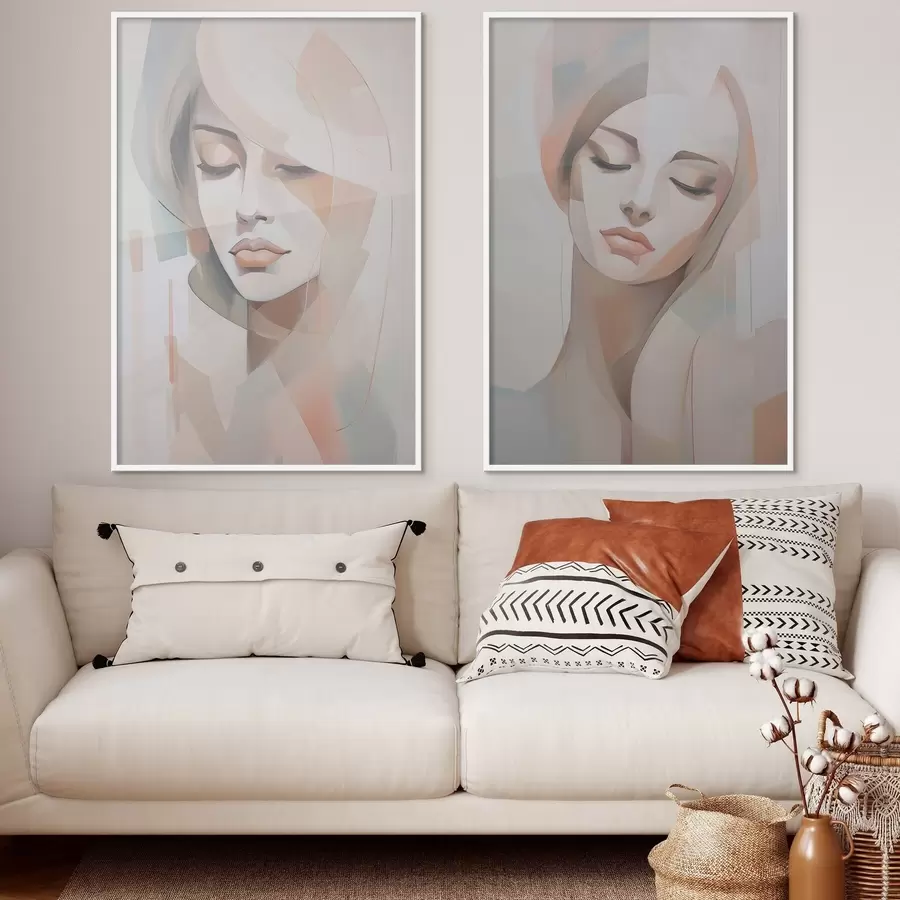 Fototapetai Abstraktus merginos portretas d00768