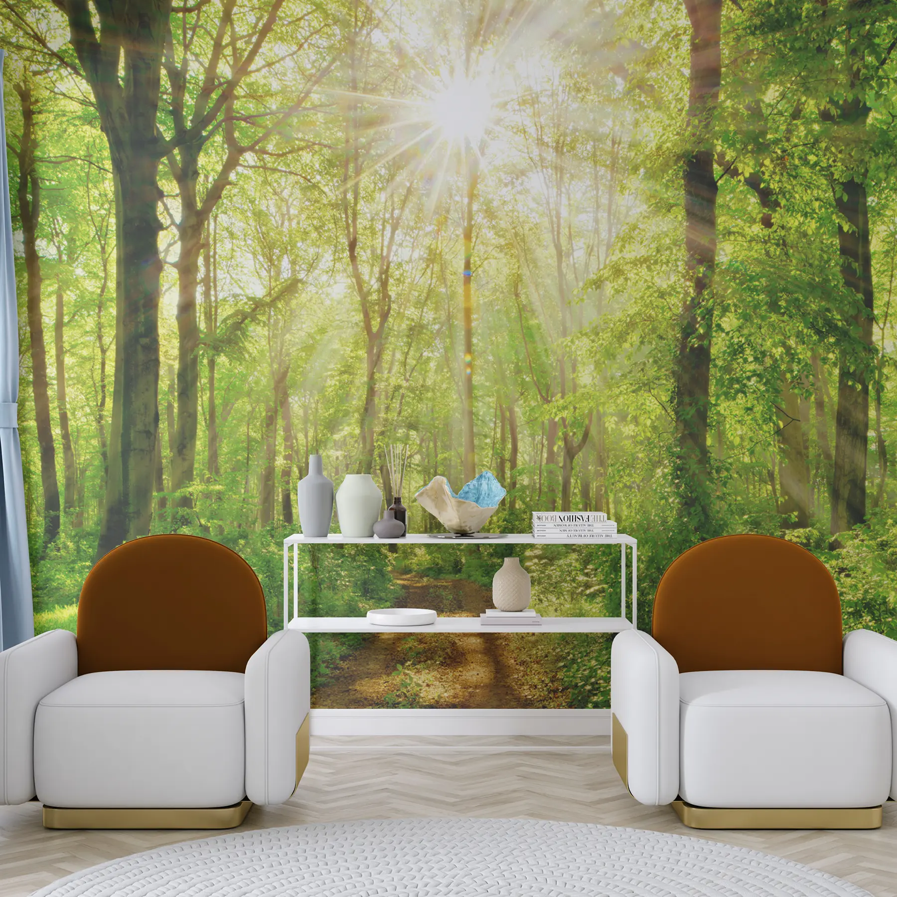 Fototapetai Takas saulėtame miške u22252