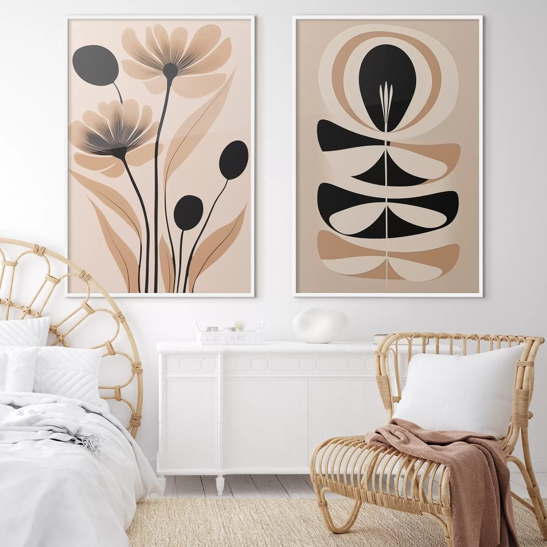 Fototapetai Abstrakčios gėlės d00773