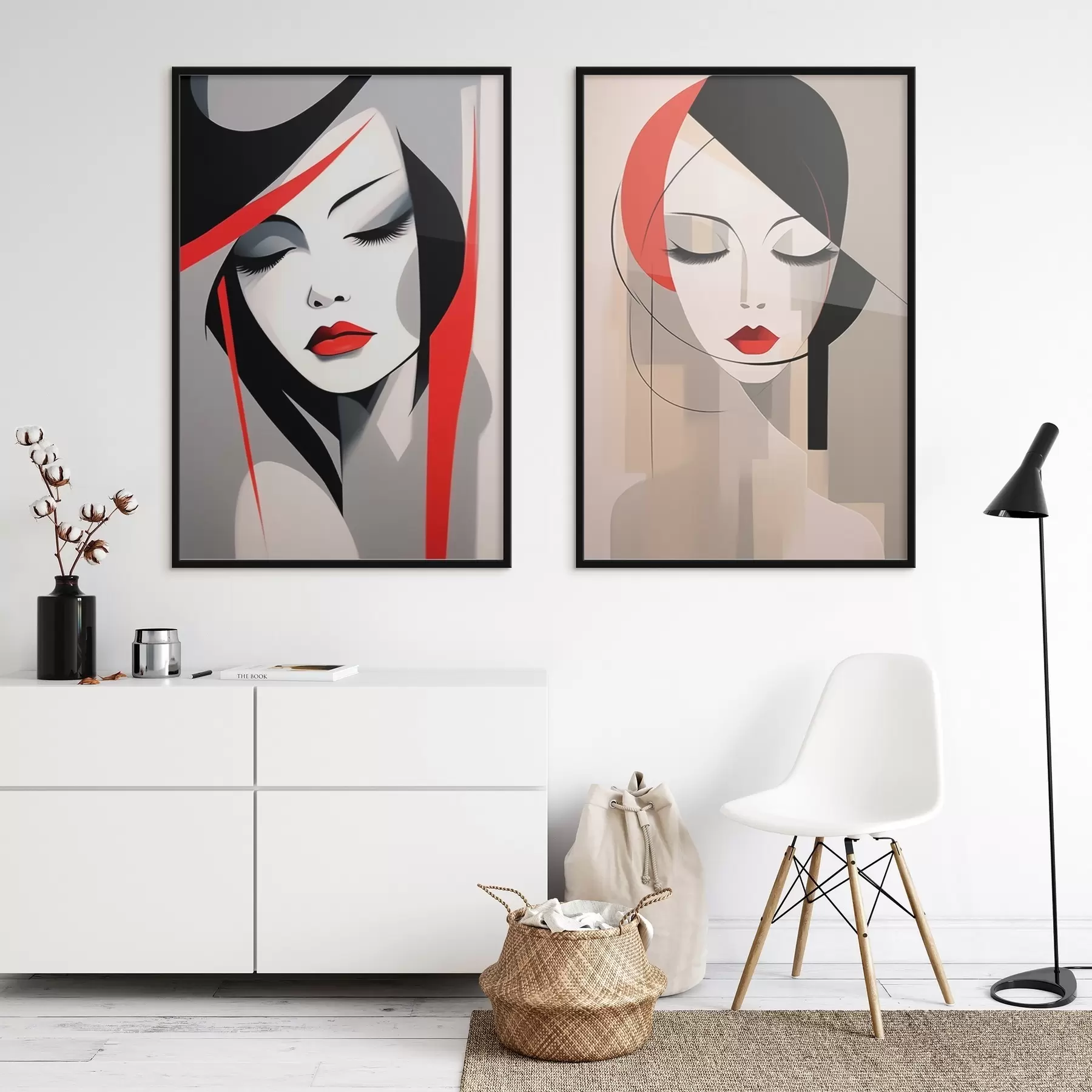 Fototapetai Abstraktūs moterų portretai d00774