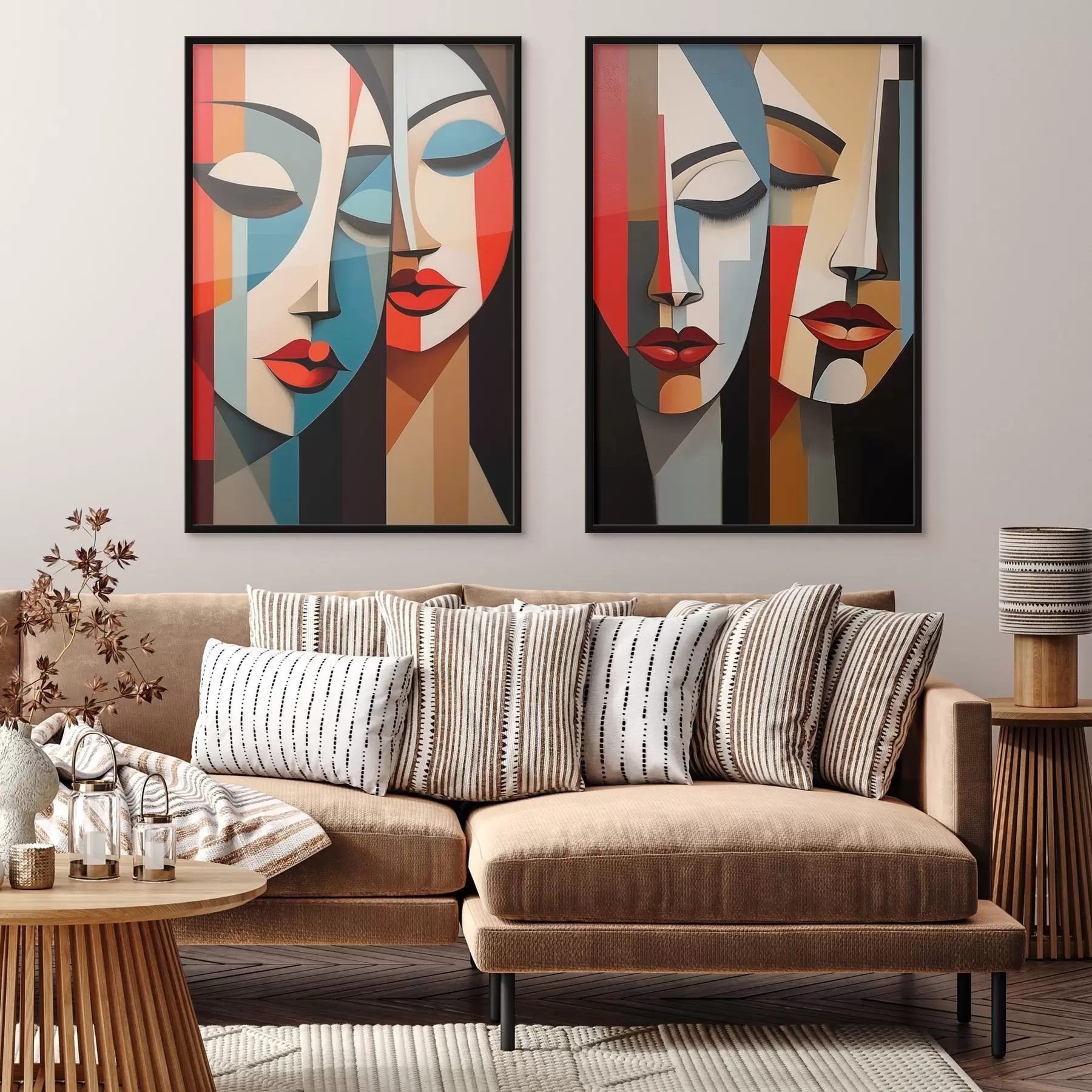 Fototapetai Kubistiniai moterų portretai d00775