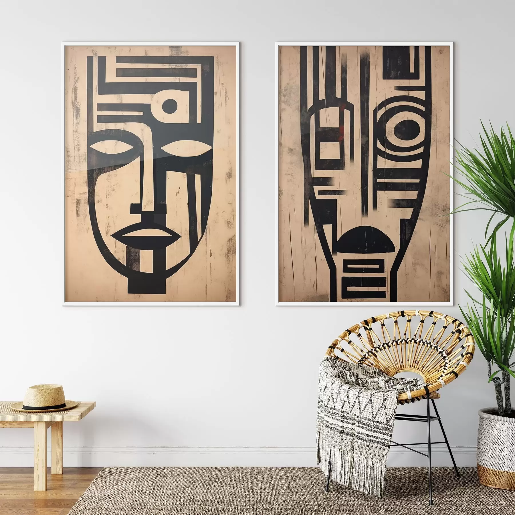 Fototapetai Abstrakčios kaukės d00776