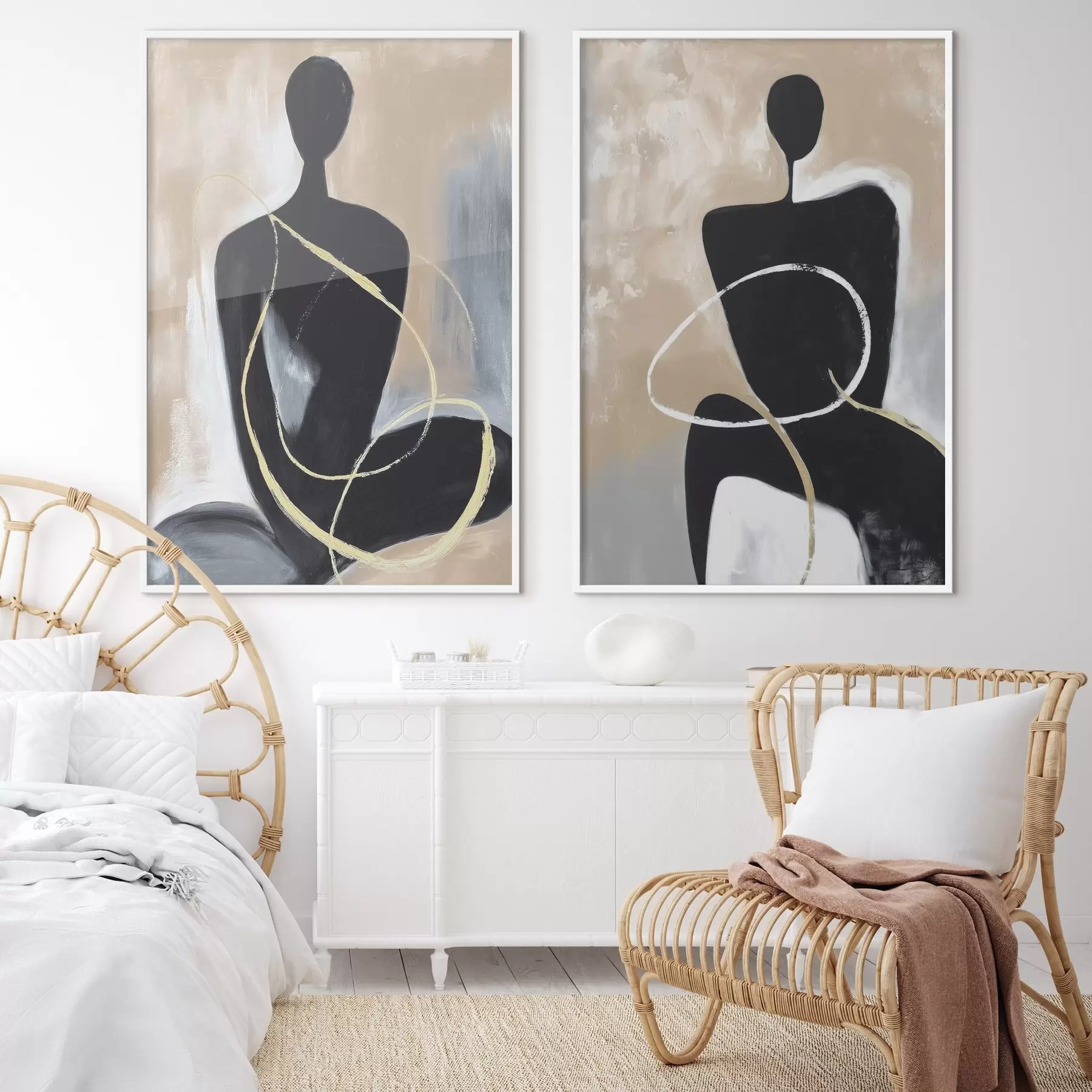 Fototapetai Abstraktūs siluetai d00719