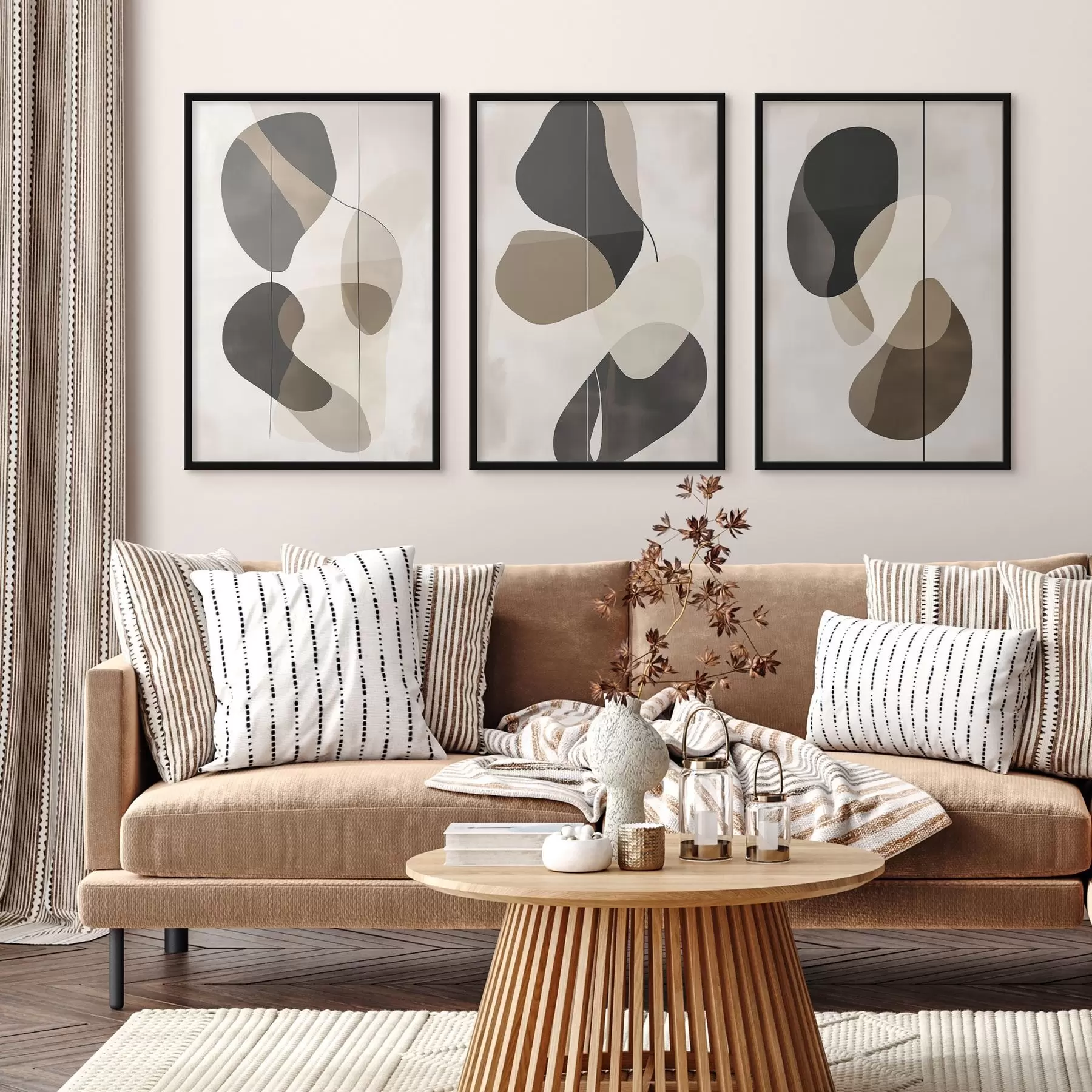 Fototapetai Plaukiojančios abstrakčios formos d00777