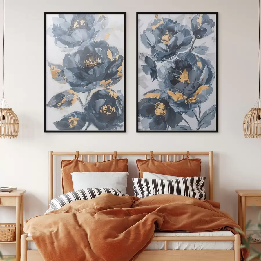 Fototapetai Didelės abstrakčios gėlės d00782