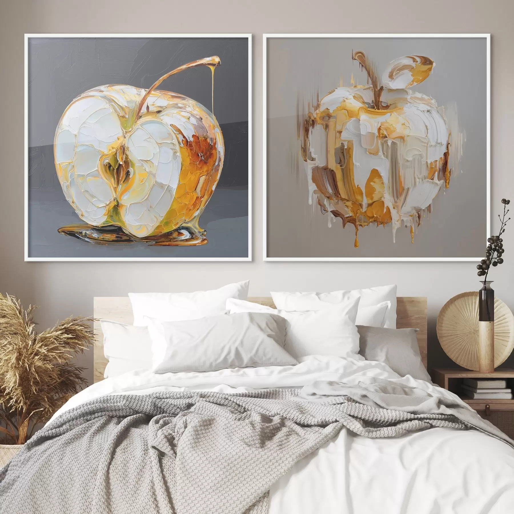 Fototapetai Abstrakcija su obuoliu šiuolaikine interpretacija d00746