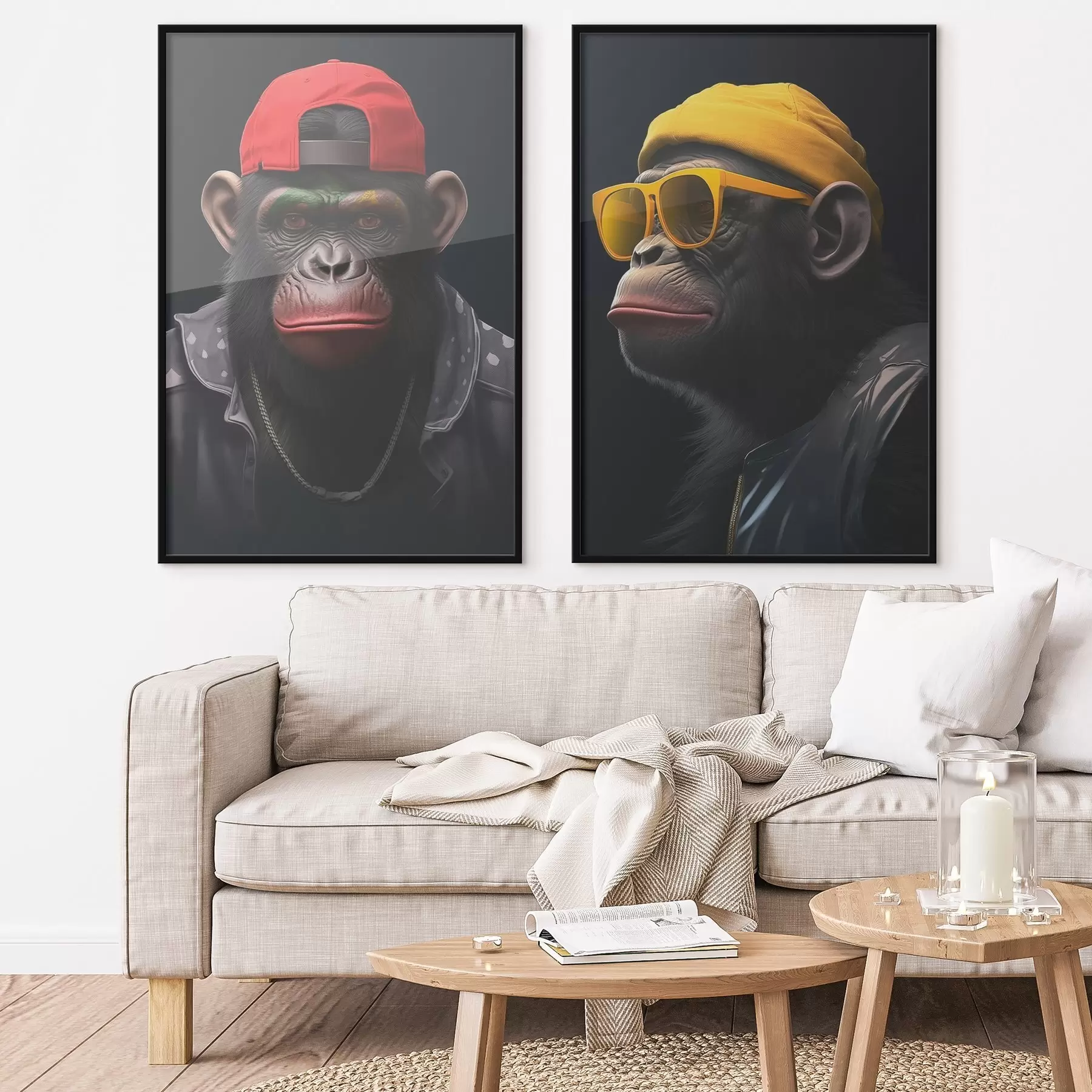 Fototapetai Harmonija, trys veidai, ryškios spalvos d00452