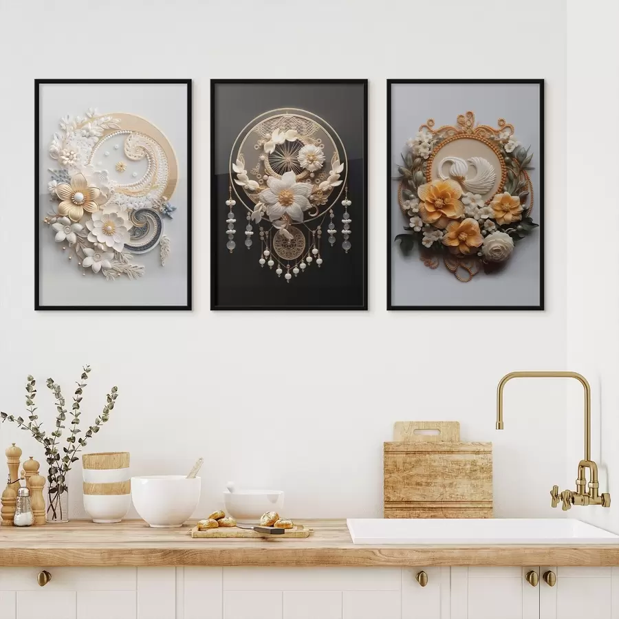 Fototapetai Abstrakčios gėlių kompozicijos d00561