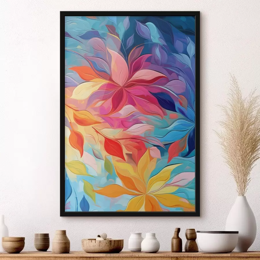 Fototapetai Abstraktaus gėlių, imitacija aliejaus tapybos f47446