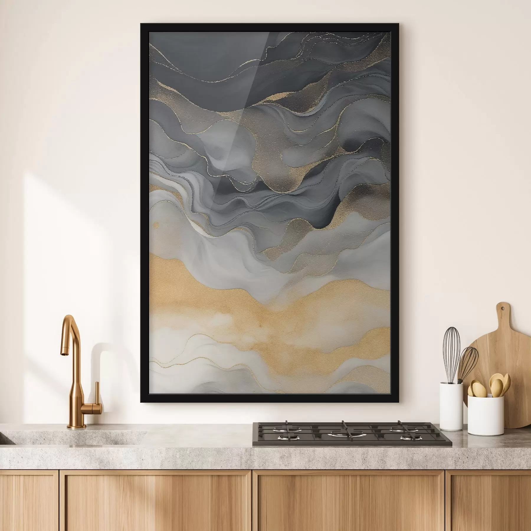 Fototapetai Skysčiai, dažų dryžiai f47452