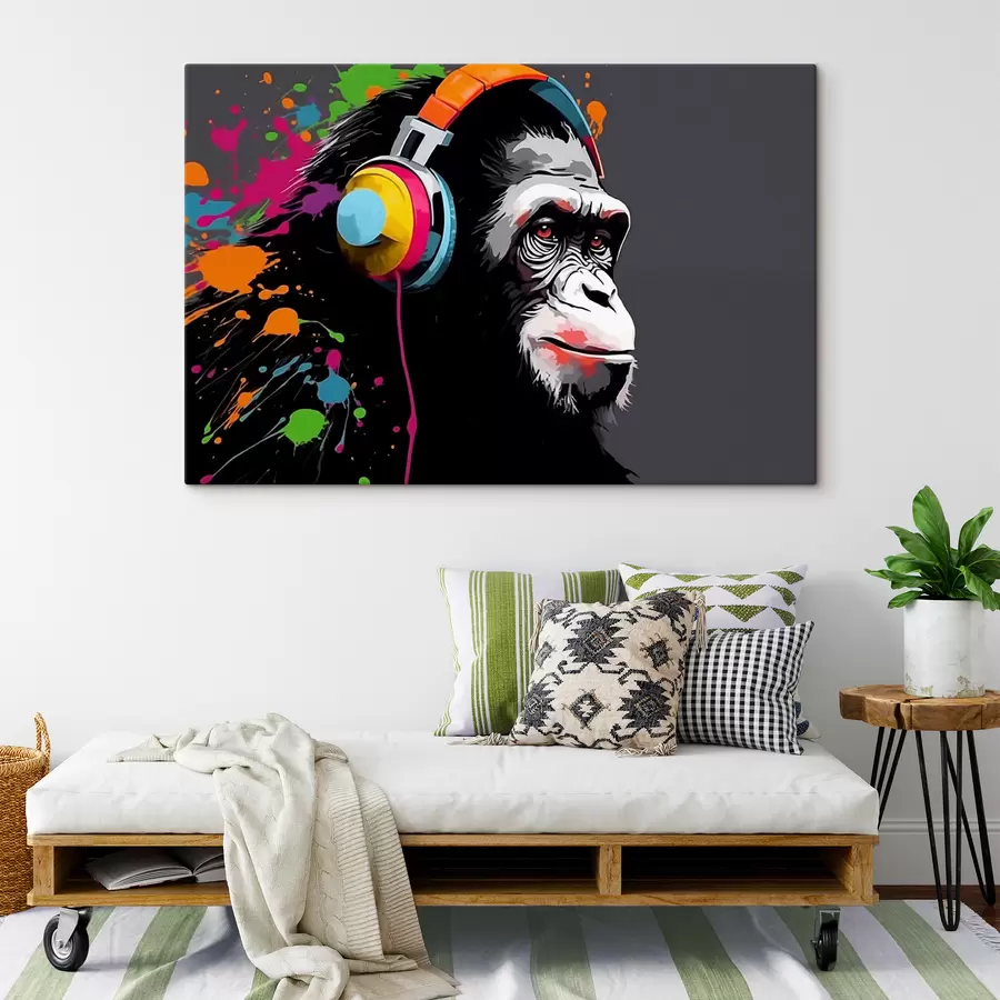 Paveikslėlis Beždžionė su ausinėmis s47385