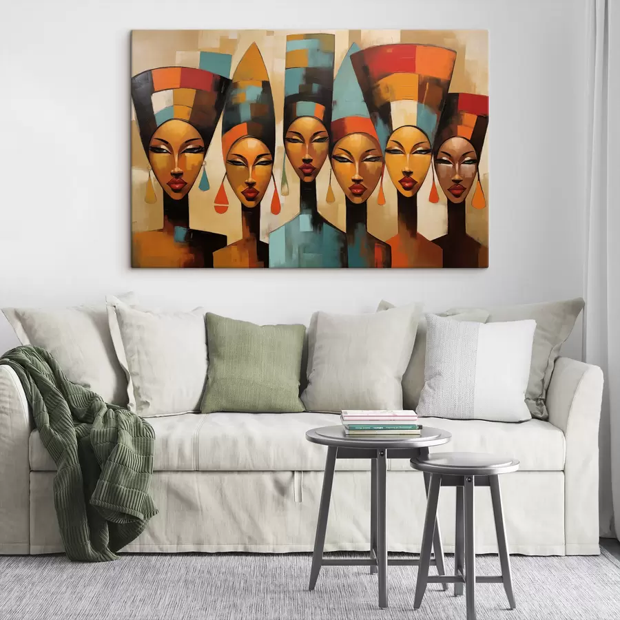 Paveikslėlis Afrikos stiliaus moterų portretai s47387