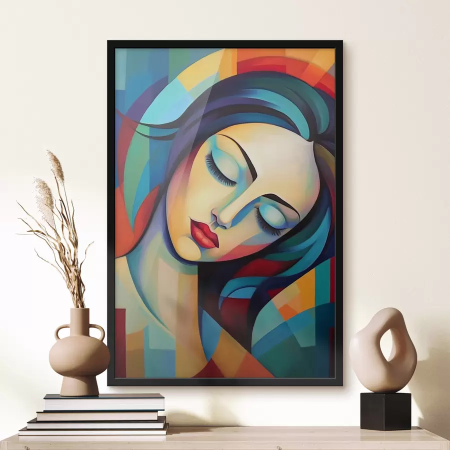 Fototapetai Abstraktus merginos portretas f47362