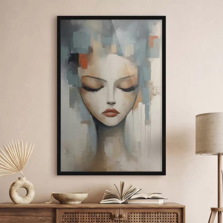 Fototapetai Abstraktus merginos portretas f47364