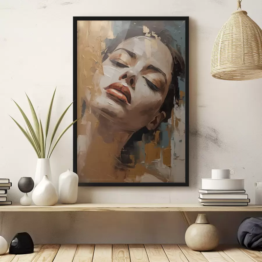 Fototapetai Abstraktus merginos portretas f47392