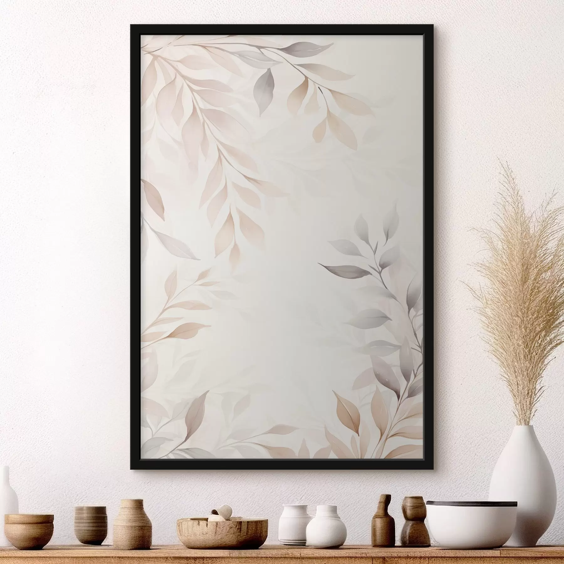 Fototapetai Subtilūs šviesūs šakos f47504