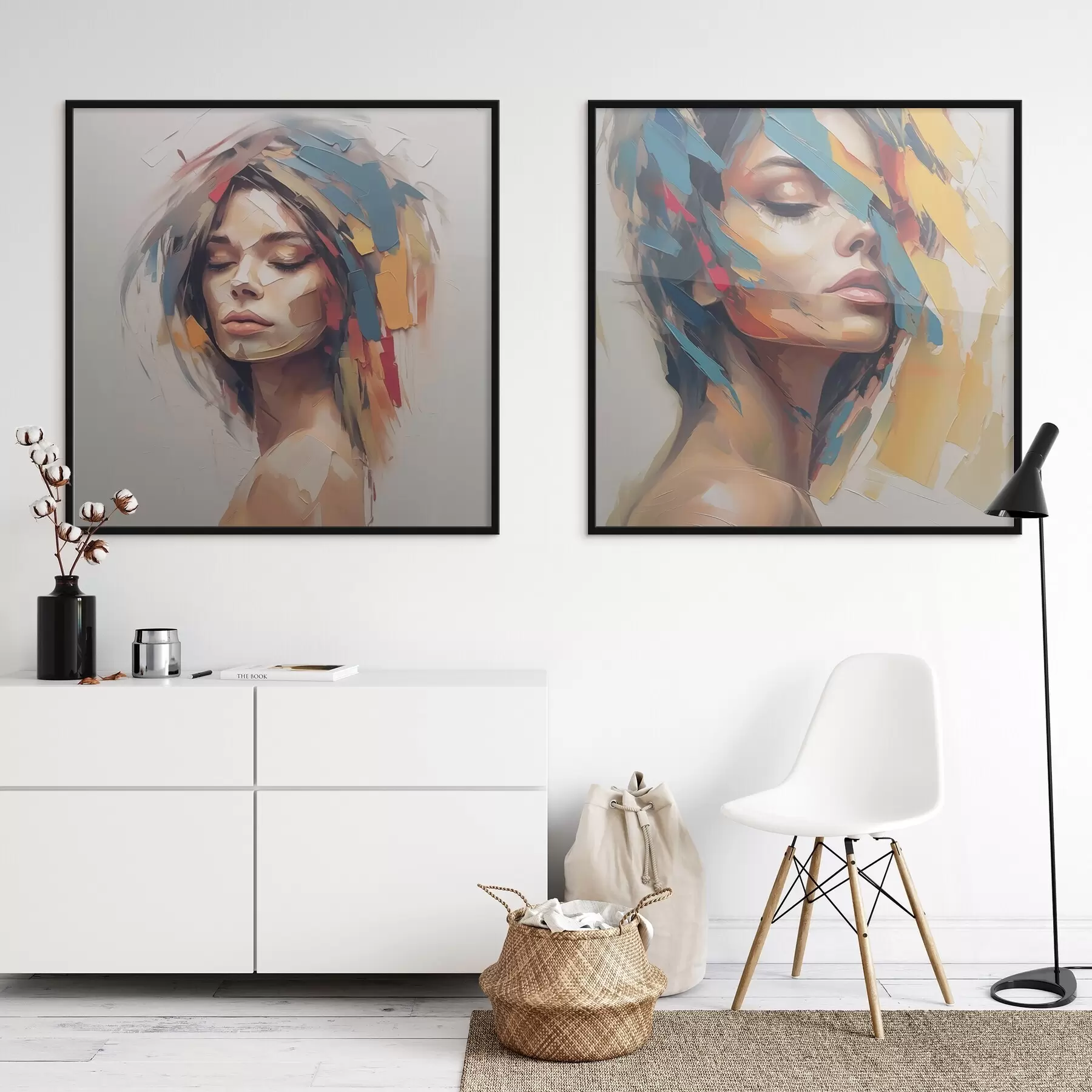 Fototapetai Abstraktus moters portretas d01081