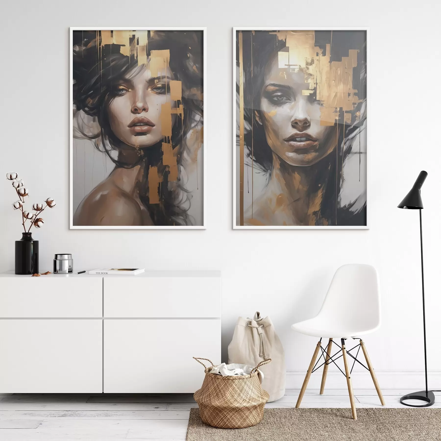 Fototapetai Abstraktus merginos portretas d01082