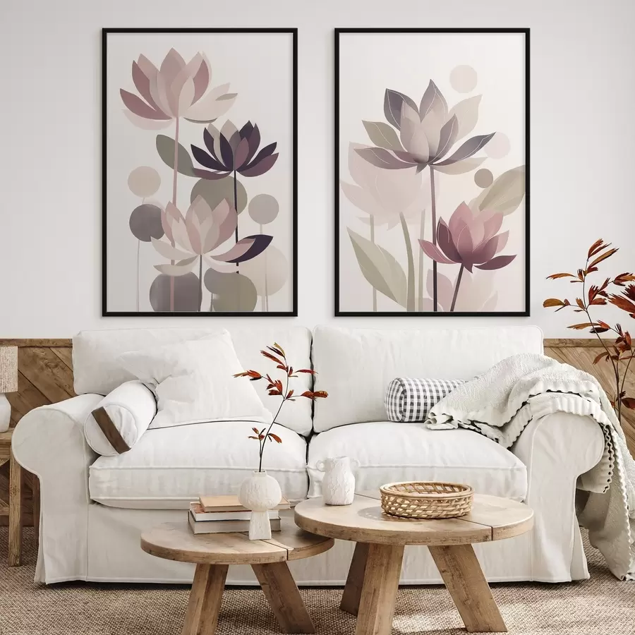 Fototapetai Abstrakčios lotoso gėlės d01110