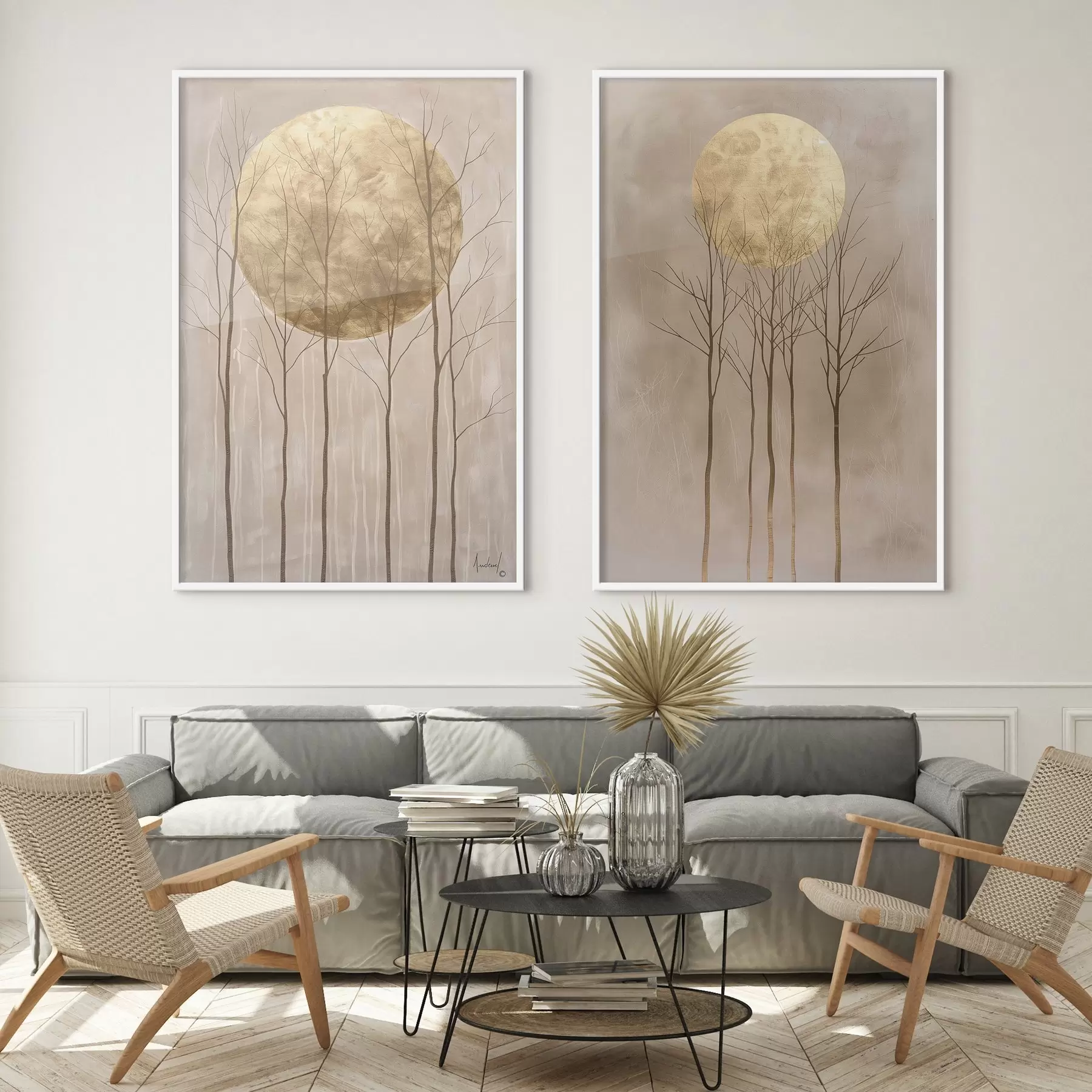 Fototapetai Subtilūs medžiai ir ratas d01137