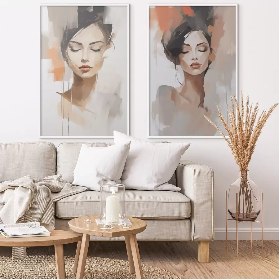 Fototapetai Abstraktus merginos portretas d01159