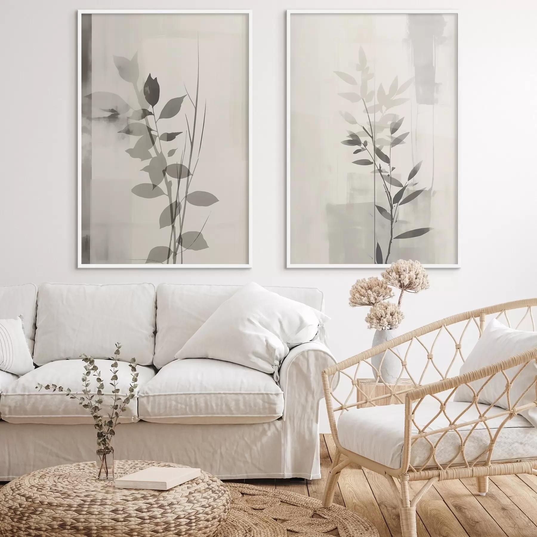 Fototapetai Abstrakčios lapų šakos d01134