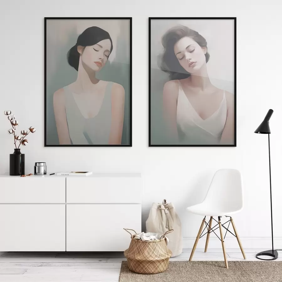 Fototapetai Mergina su užmerktomis akimis d01188