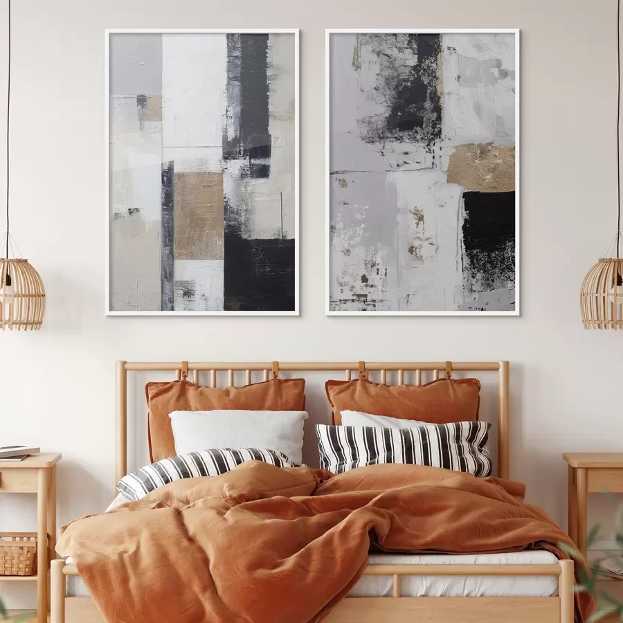 Fototapetai šiuolaikinė abstrakcija kontrastingomis spalvomis d01176