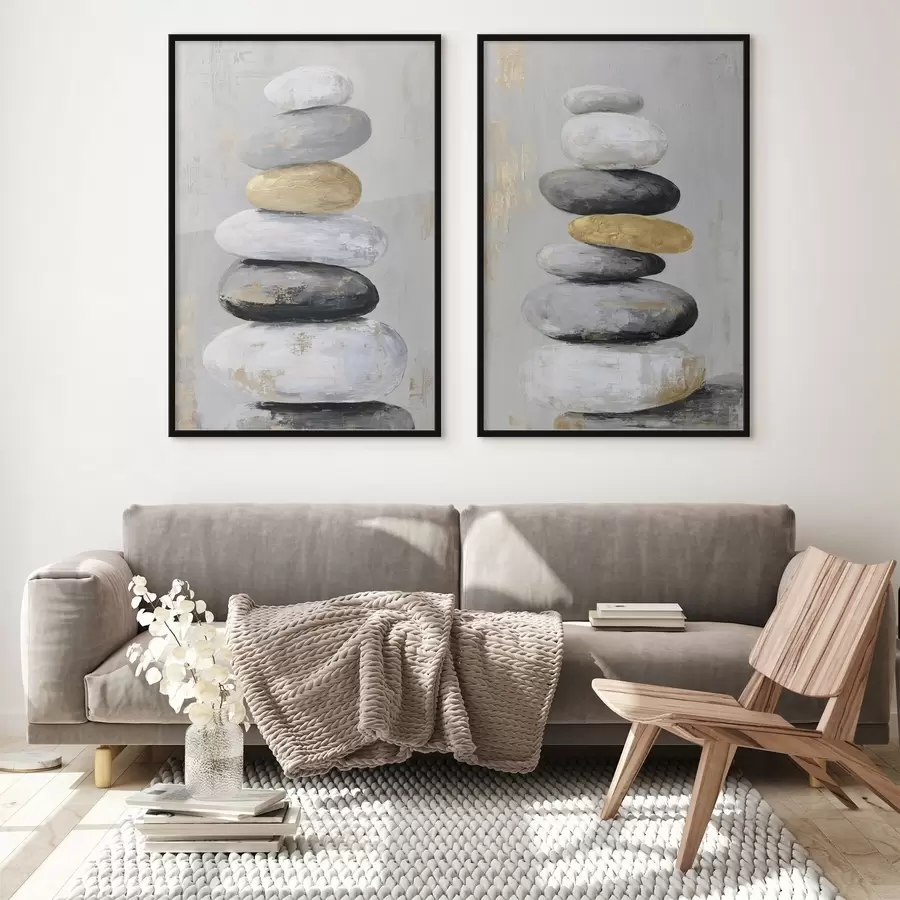 Fototapetai dideli akmenys tapybos stiliumi d01181