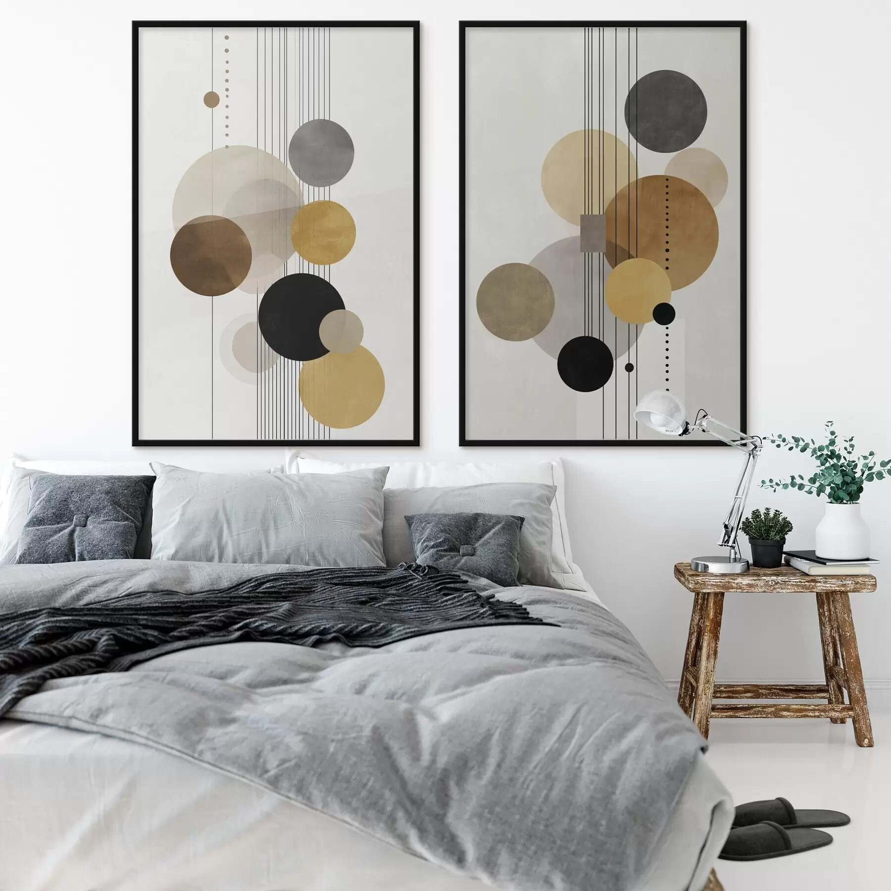 Fototapetai abstrakcija su apskritimais ir linijomis šiltomis spalvomis d01182