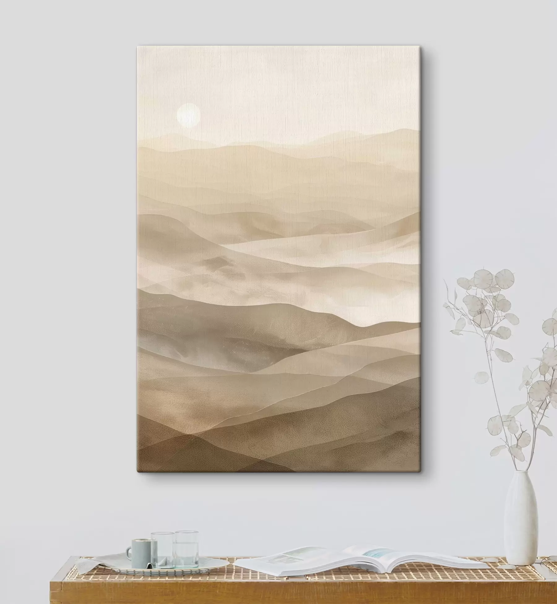 Paveikslėlis Šviesių tonų kalnai, akvarelės imitacija s47638