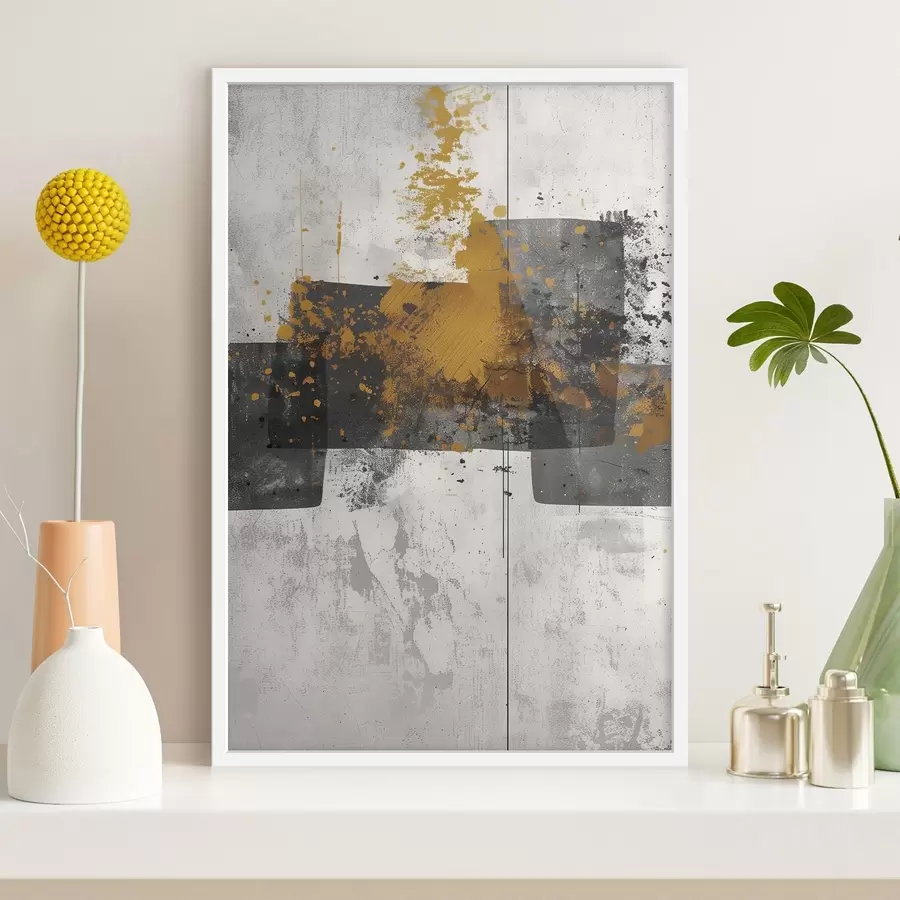 Fototapetai Abstrakčios formos ant betono fono f47636