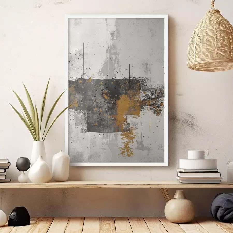 Fototapetai Abstraktus, purslai, dažų imitacija ant betono fono f47637