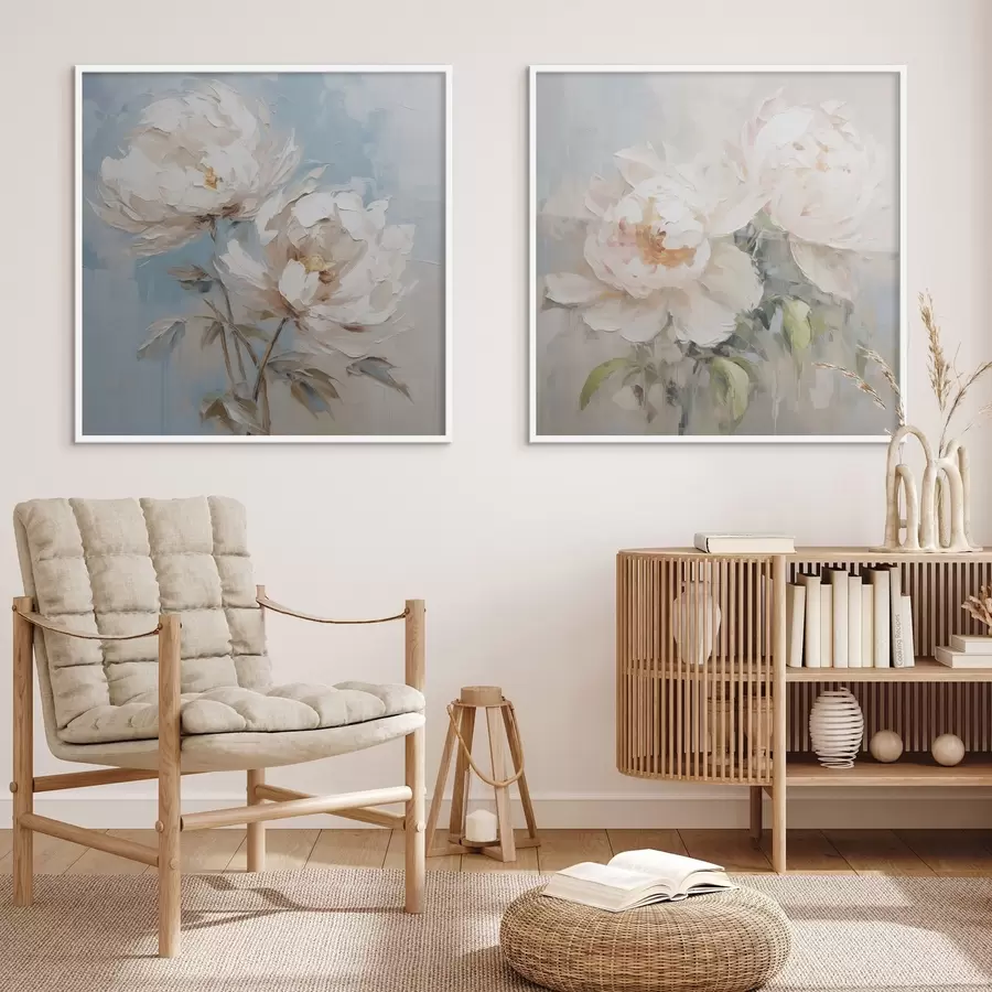 Fototapetai Bijūnų imitacijos tapyba d00665