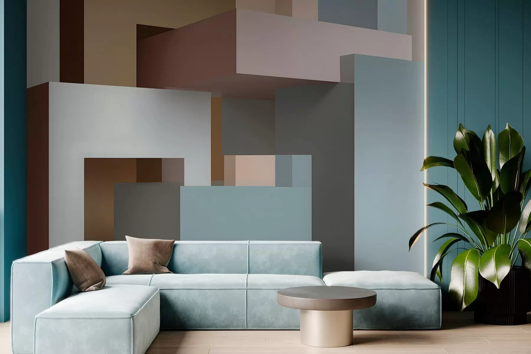 Fototapetai abstrakčioji geometrija 3D stiliumi w05065