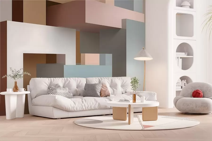 Fototapetai abstrakčioji geometrija 3D stiliumi w05065