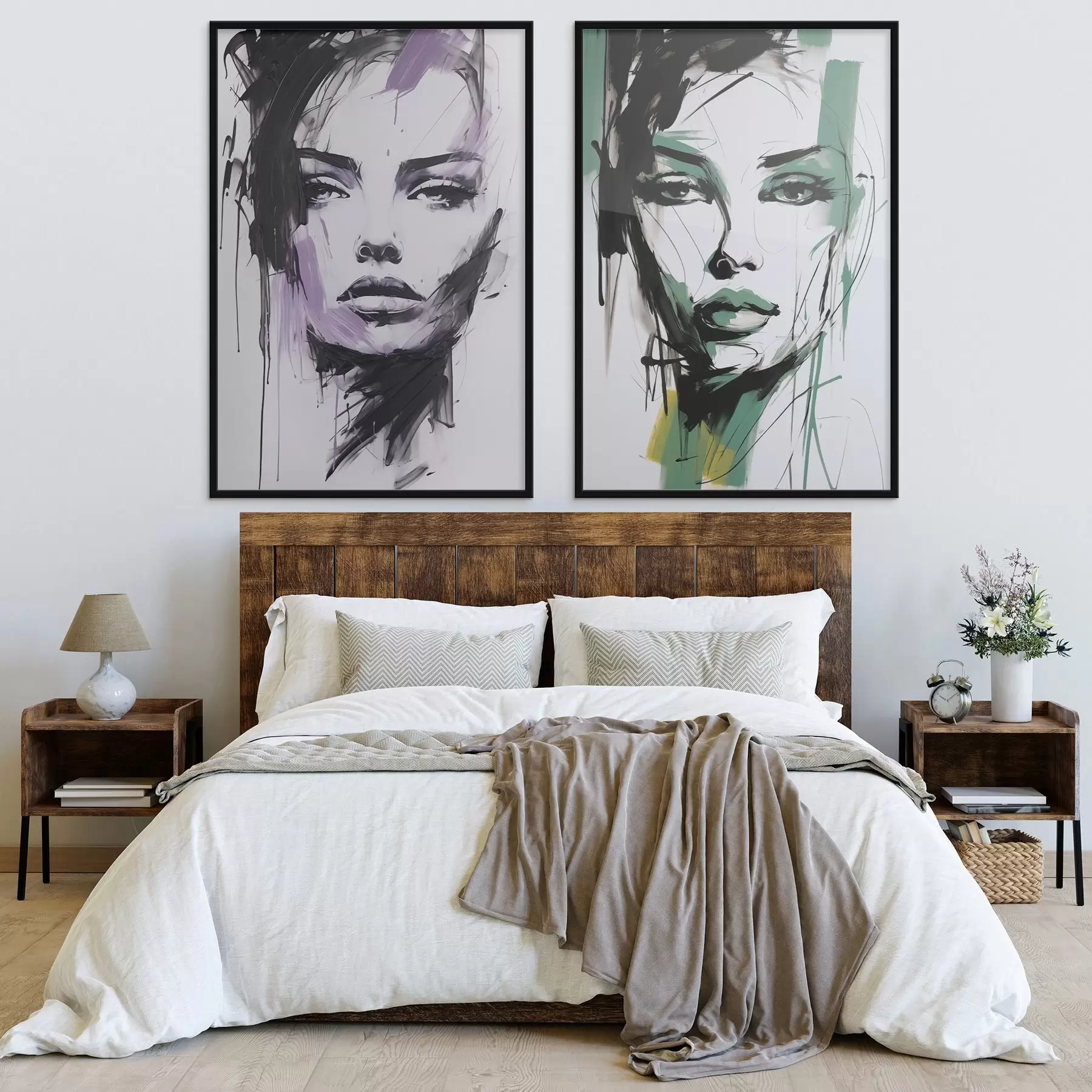 Fototapetai Abstraktus moters portretas d01226