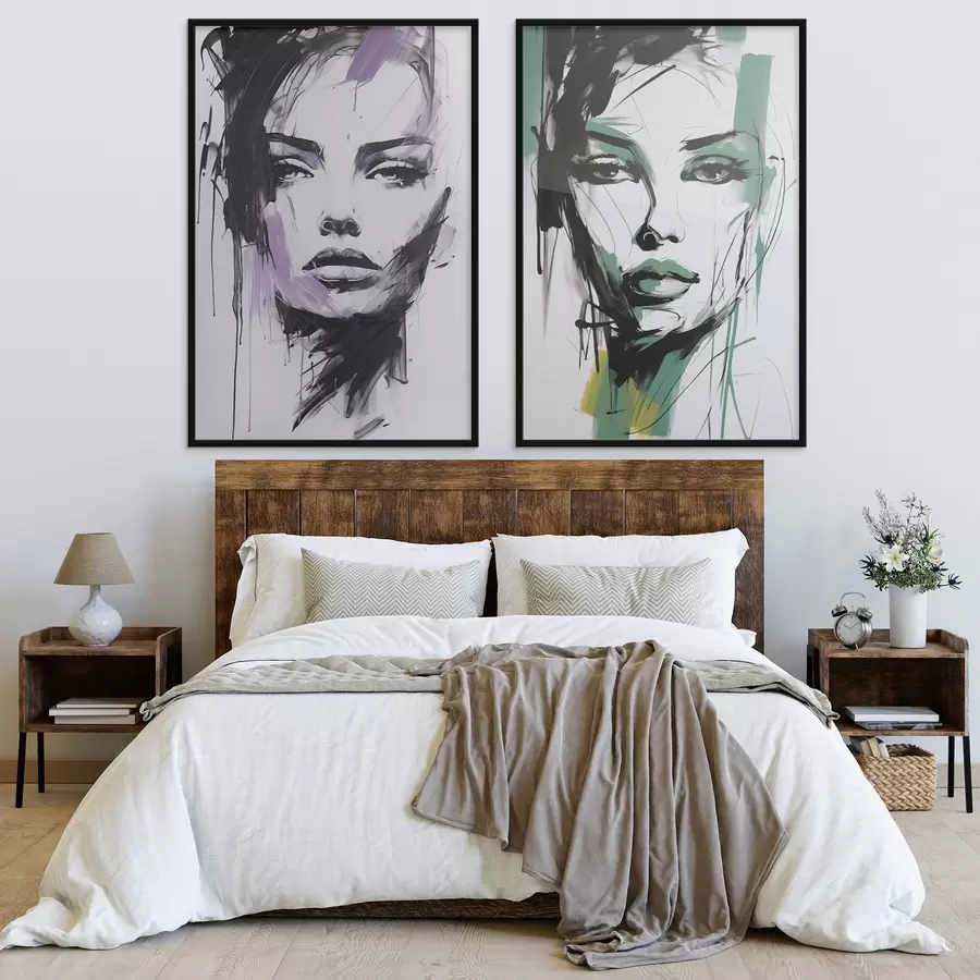 Fototapetai Abstraktus moters portretas d01226